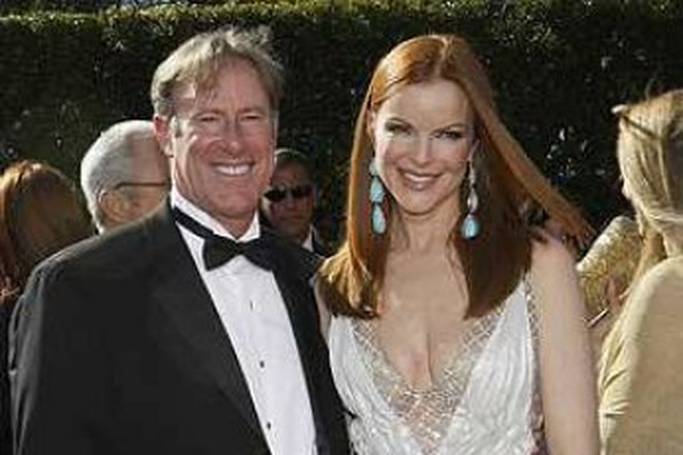 Leikkonan Marcia Cross ásamt eiginmanni sínum, Tom Mahoney.