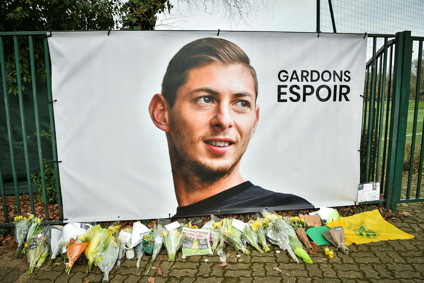 Emiliano Sala lést í janúar árið 2019.