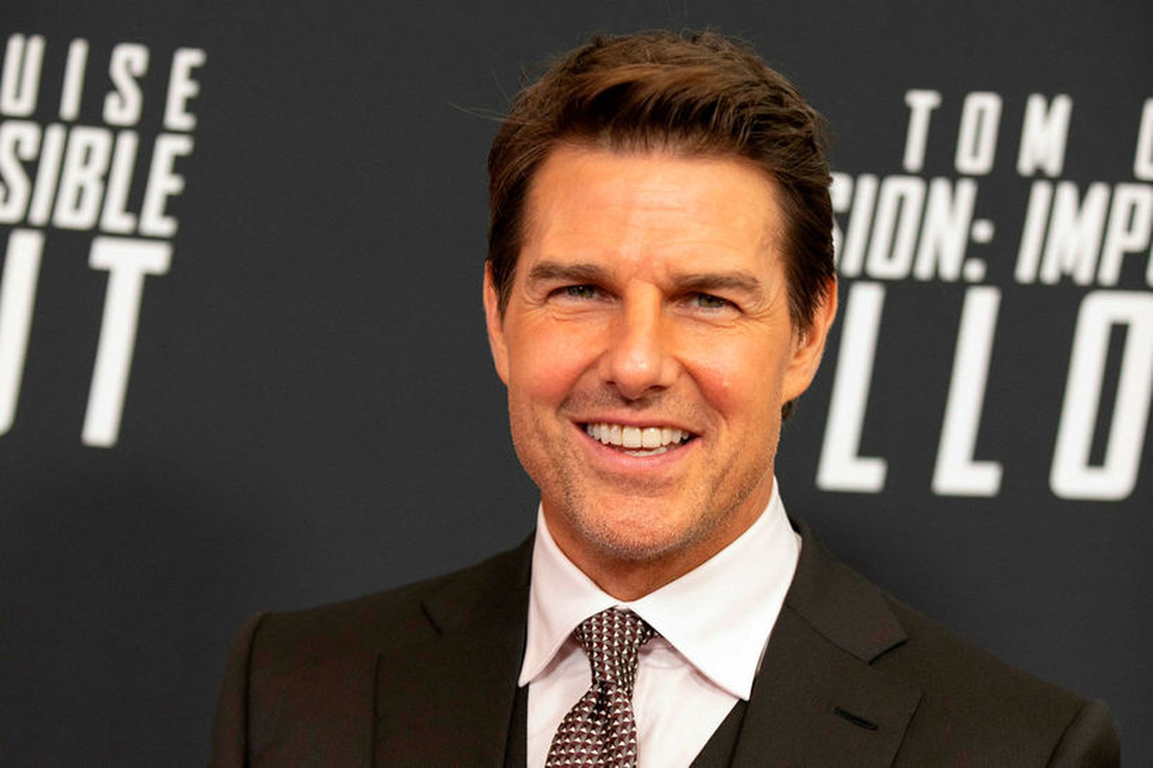 Tom Cruise á frumsýningu Mission Impossible - Fallout fyrr á …