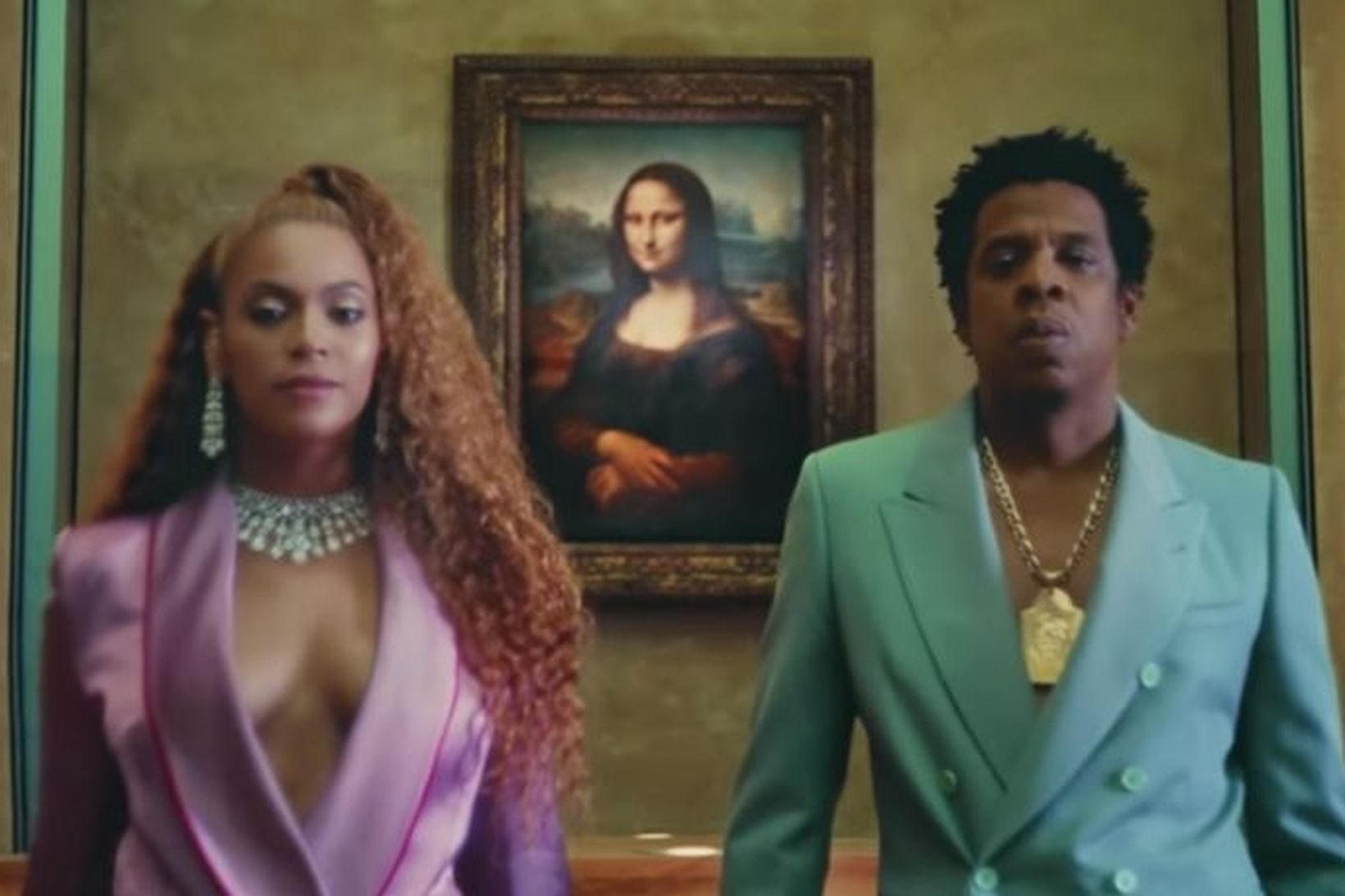 Ofurparið Beyoncé og Jay Z tóku upp tónlistarmyndband á Louvre …