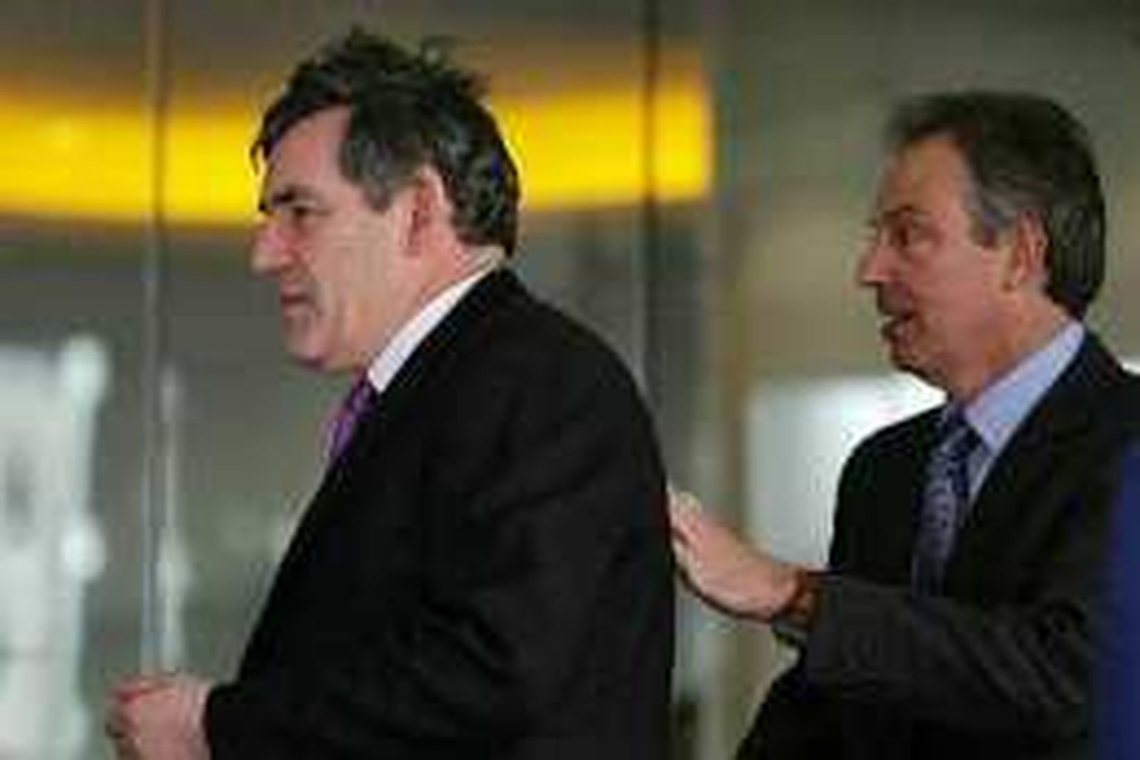 Gordon Brown og Tony Blair.