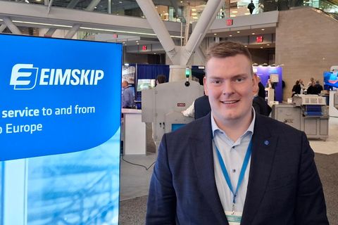 Hjörvar Guðmundsson, Eimskip's export director, says the company's shipping capacity to North America has increased by 50%.
