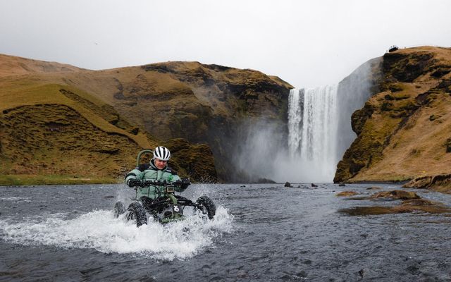 Jón Gunnar fór ferð um Suðurland nýlega og prófaði Exoquad við ýmsar aðstæður. Þessi mynd …