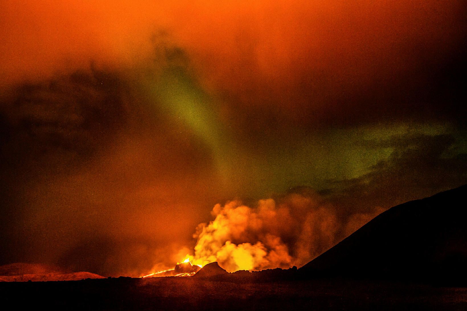 „Ég kom vegna nýja eldgossins og held að ég hafi …