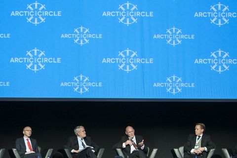This weekend, the future of the Arctic is the topic of discussion by world leaders at Harpa concert hall and conference centre.
