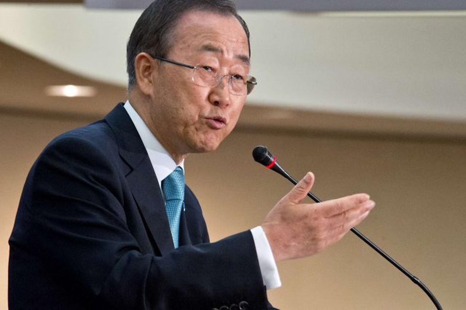Ban Ki-moon framkvæmdastjóri Sameinuðu þjóðanna.