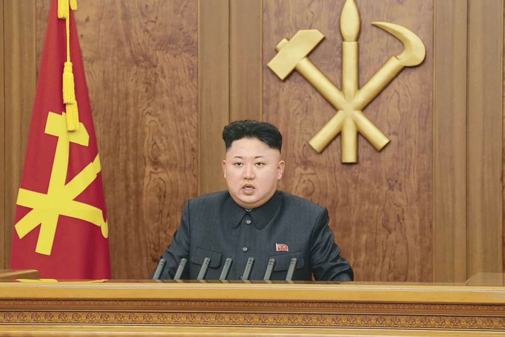 Kim Jong-un er leiðtogi Norður-Kóreu.
