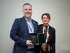Guðmundur Fertram, the founder and CEO of Kerecis, received the President&#8217;s Wound Care Entrepreneur of the Year Award from Kirsi Isoherranen, President of the European Wound Care Association (EWMA).