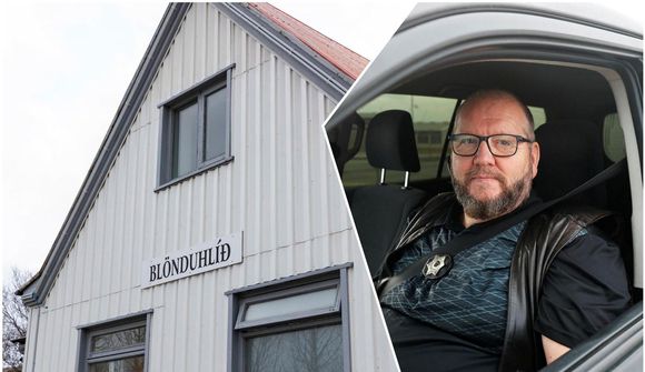 Áfram út um glugga þar sem alvarlegt slys varð