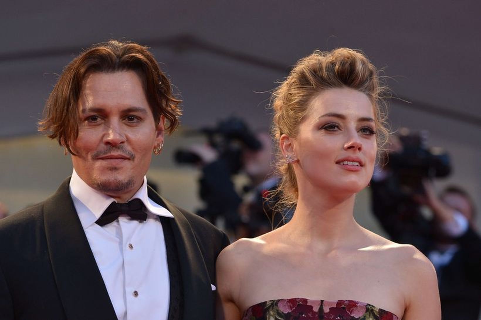 Hjónin Johnny Depp og Amber Heard.