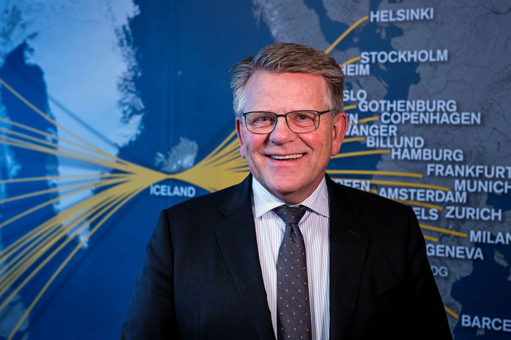 Björgólfur Jóhannsson, forstjóri Icelandair. Farþegum Icelandair fjölgaði í mars, en …