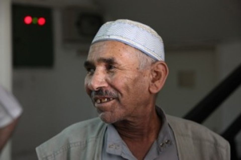 Mohammed Abdel Alal, 83 ára gamall maður sem missti fótinn vegna sykursýki núna árið 2009, …