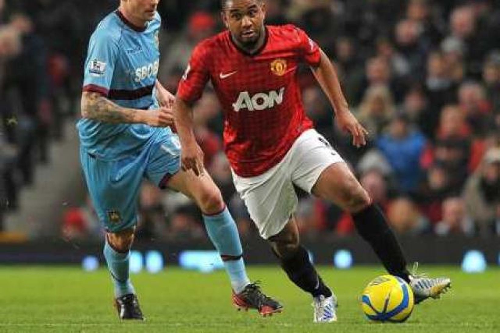 Anderson í leik með Manchester United.