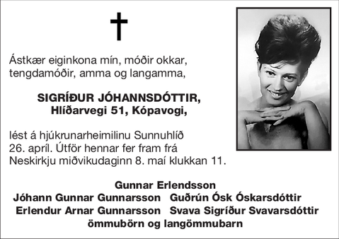 Sigríður Jóhannsdóttir,