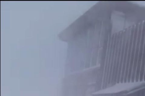 Locals took the storm yesterday in their stride.