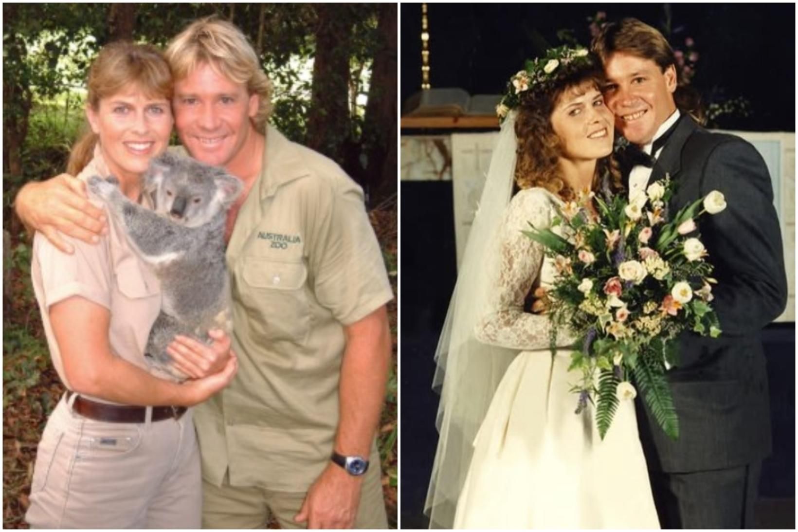 Terri og Steve Irwin.