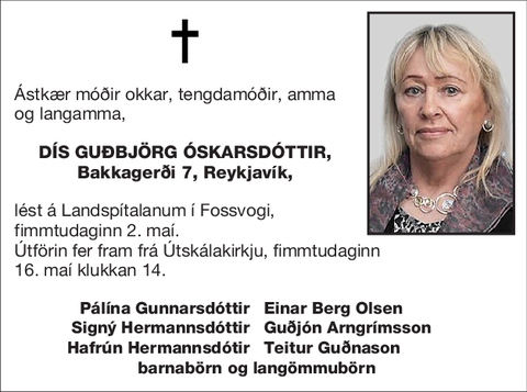 Dís Guðbjörg Óskarsdóttir,