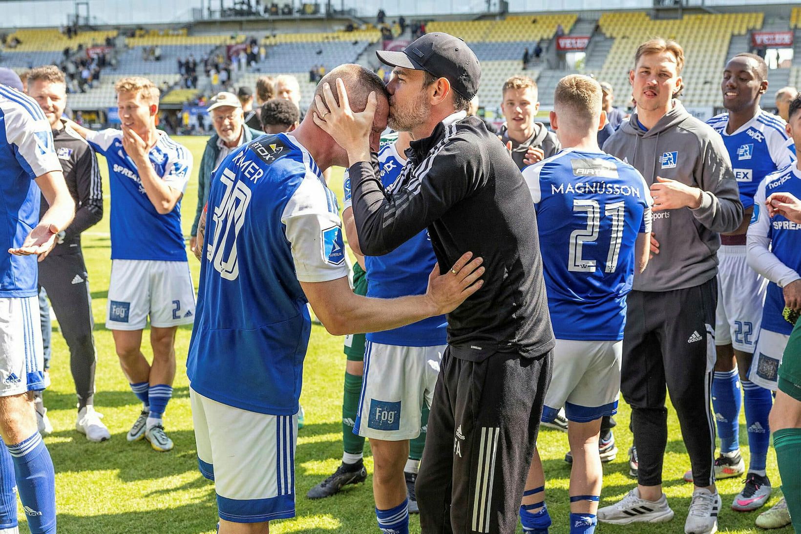 Freyr Alexandersson var sérstaklega vinsæll hjá Lyngby í Danmörku.