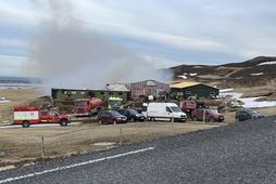 Mikið tjón varð í brunanum á Unaósi í dag og fórust þar hátt í þrjú …