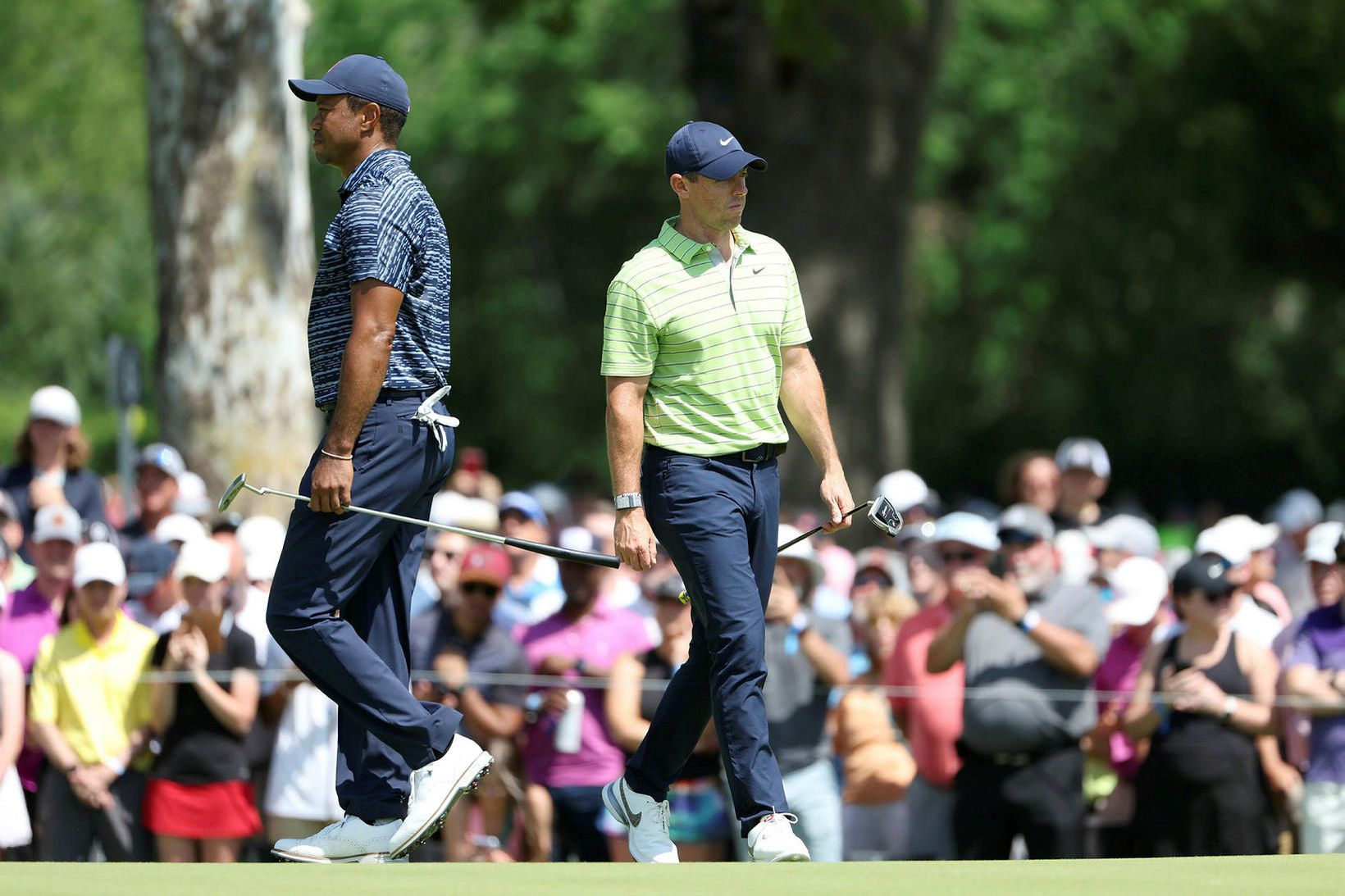 Tiger Woods og Rory McIlroy stefna hvor í sína áttina …