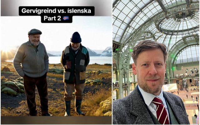 Brynjólfur segir íslenskan framburð í gervigreindarmyndböndum þróaðan með hljóðskrám á íslensku.