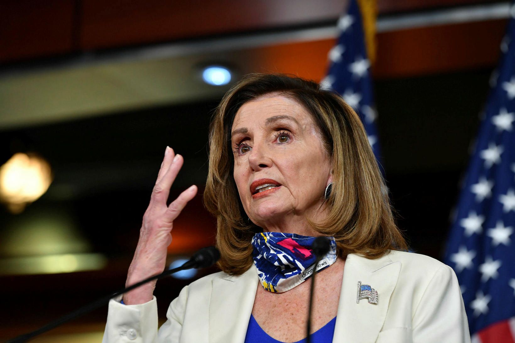 Nancy Pelosi, er forseti fulltrúadeildar Bandaríkjaþings og leiðtogi demókrata í …