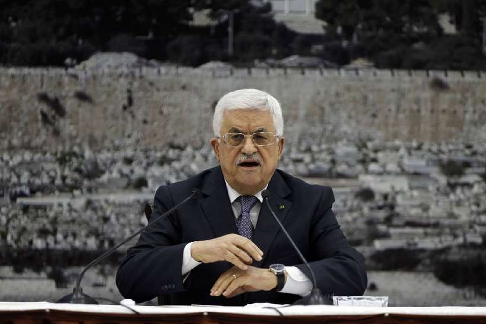 Mahmud Abbas, forseti Palestínu.