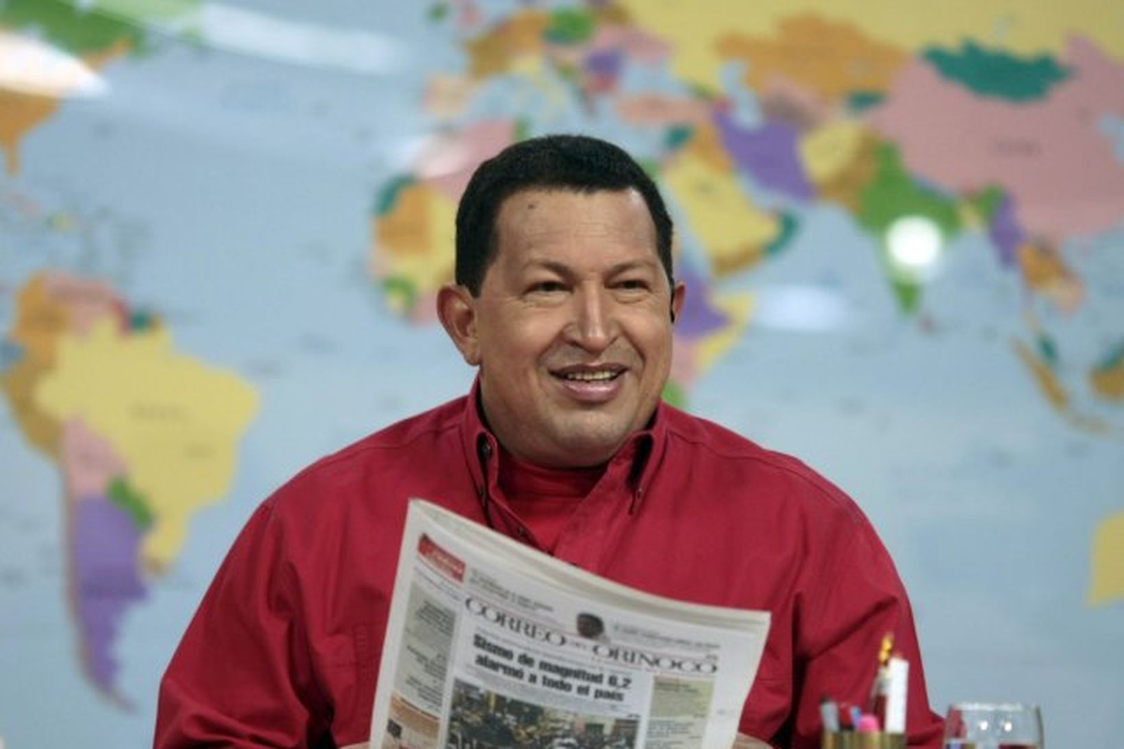 Hugo Chávez, forseti Venesúela.