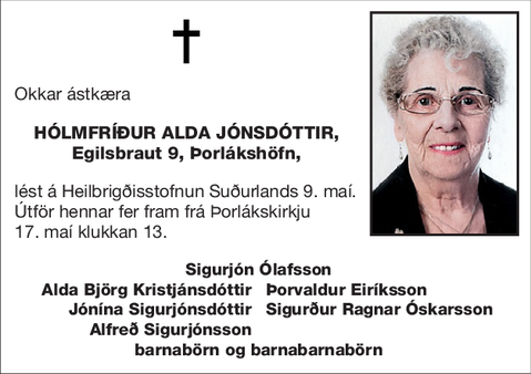 Hólmfríður Alda Jónsdóttir,