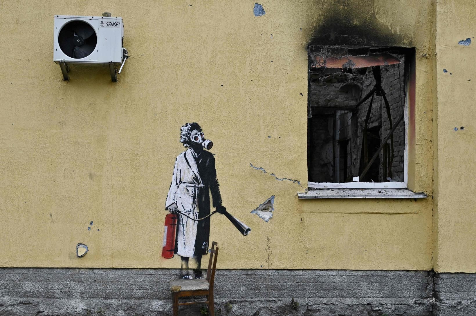 Átta handteknir fyrir þjófnað á verki Banksy