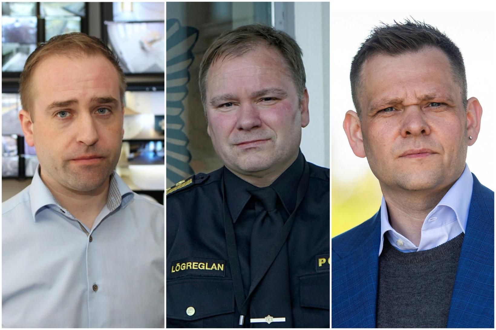 Halldór Valur Pálsson, Birgir Jónsson og Guðmundur Ingi Þóroddsson.