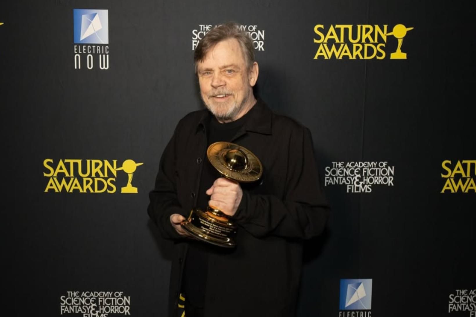 Leikarinn Mark Hamill á Saturn-verðlaunahátíðinni um daginn.