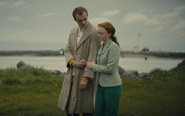 Sigurður Ingvarsson og Elín Hall sem parið Ragnar og Vigdís í sjónvarpsþáttunum um Vigdísi Finnbogadóttur.