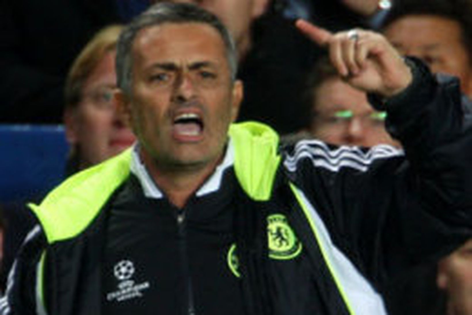 José Mourinho í kveðjuleik sínum með Chelsea gegn Rosenborg árið …