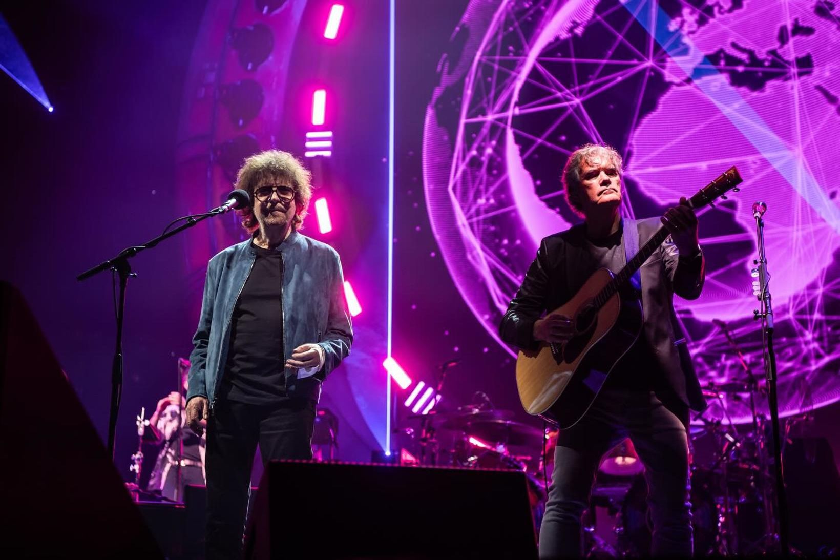 Jeff Lynne á sviðinu.