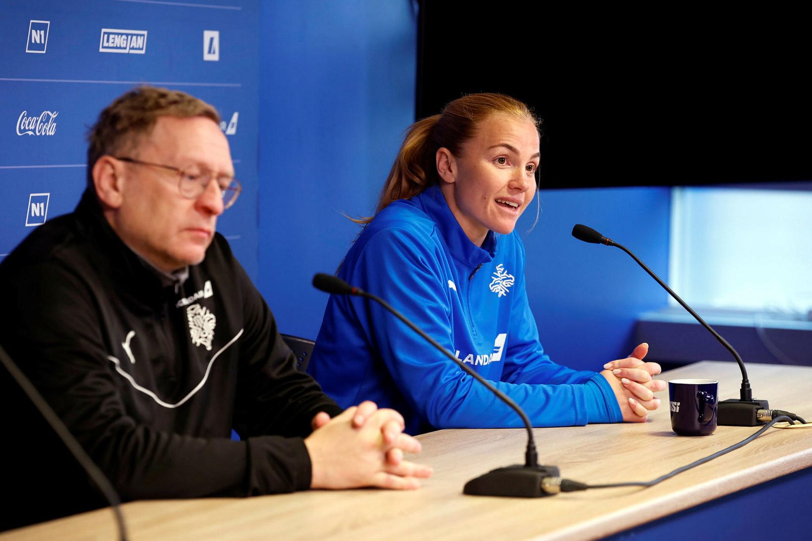 Þorsteinn Halldórsson og Glódís Perla Viggósdóttir.