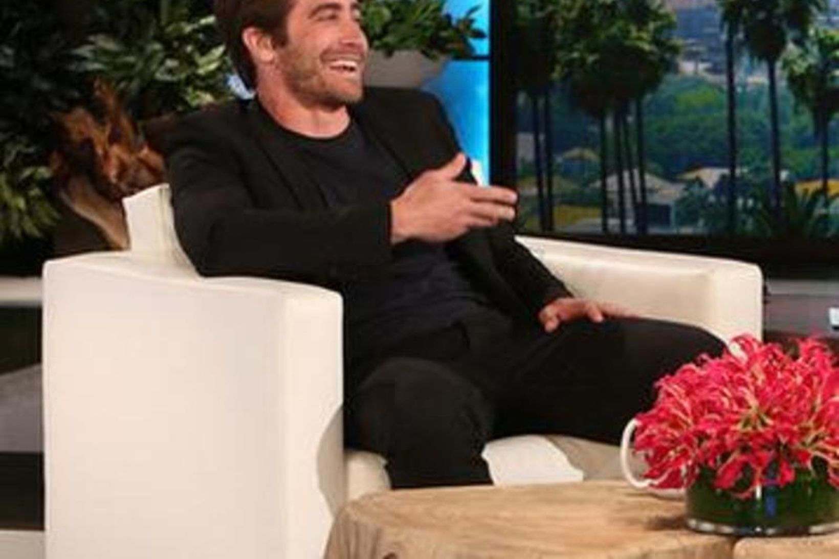 Leikarinn Jake Gyllenhaal var gestur Ellen á mánudaginn.