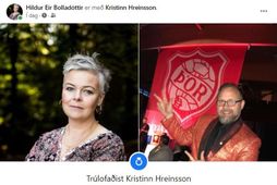 Hildur Eir Bolladóttir og Kristinn Hreinsson eru trúlofuð.