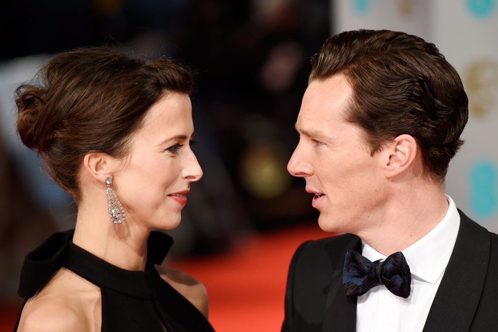 Hjónin Sophie Hunter og Benedict Cumberbatch giftu sig á Valentínusardag.