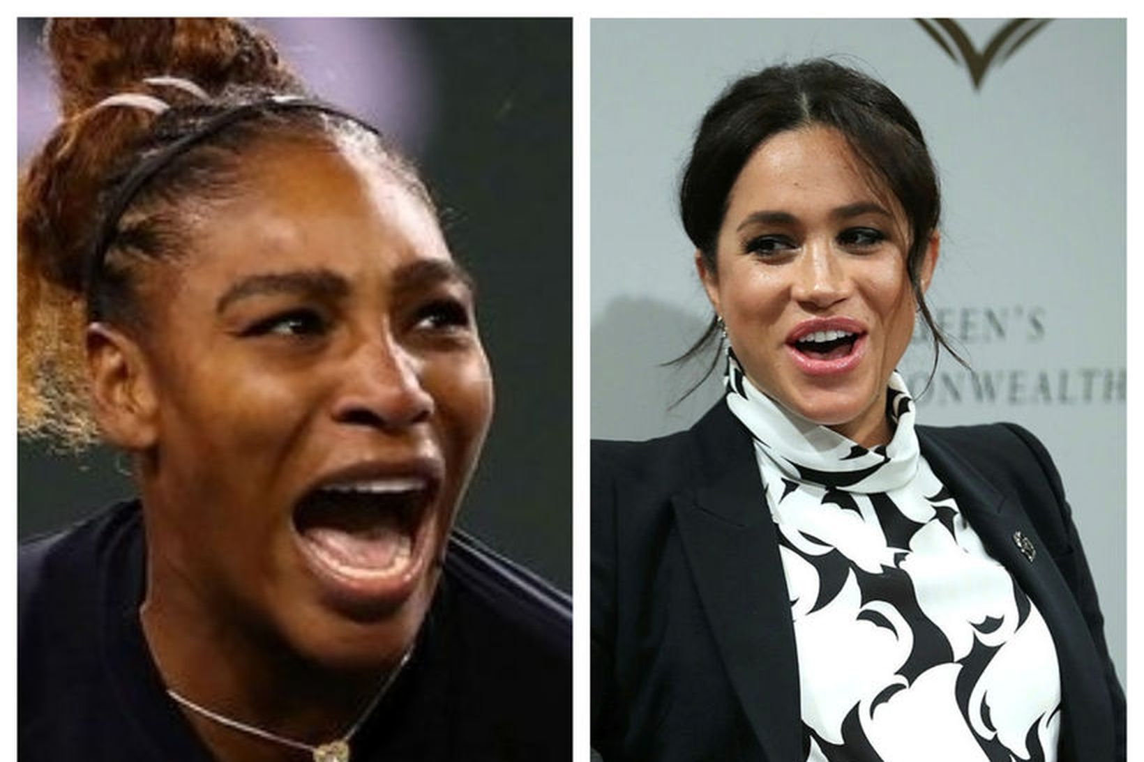 Serena Williams og Meghan hertogaynja eru góðar vinkonur.