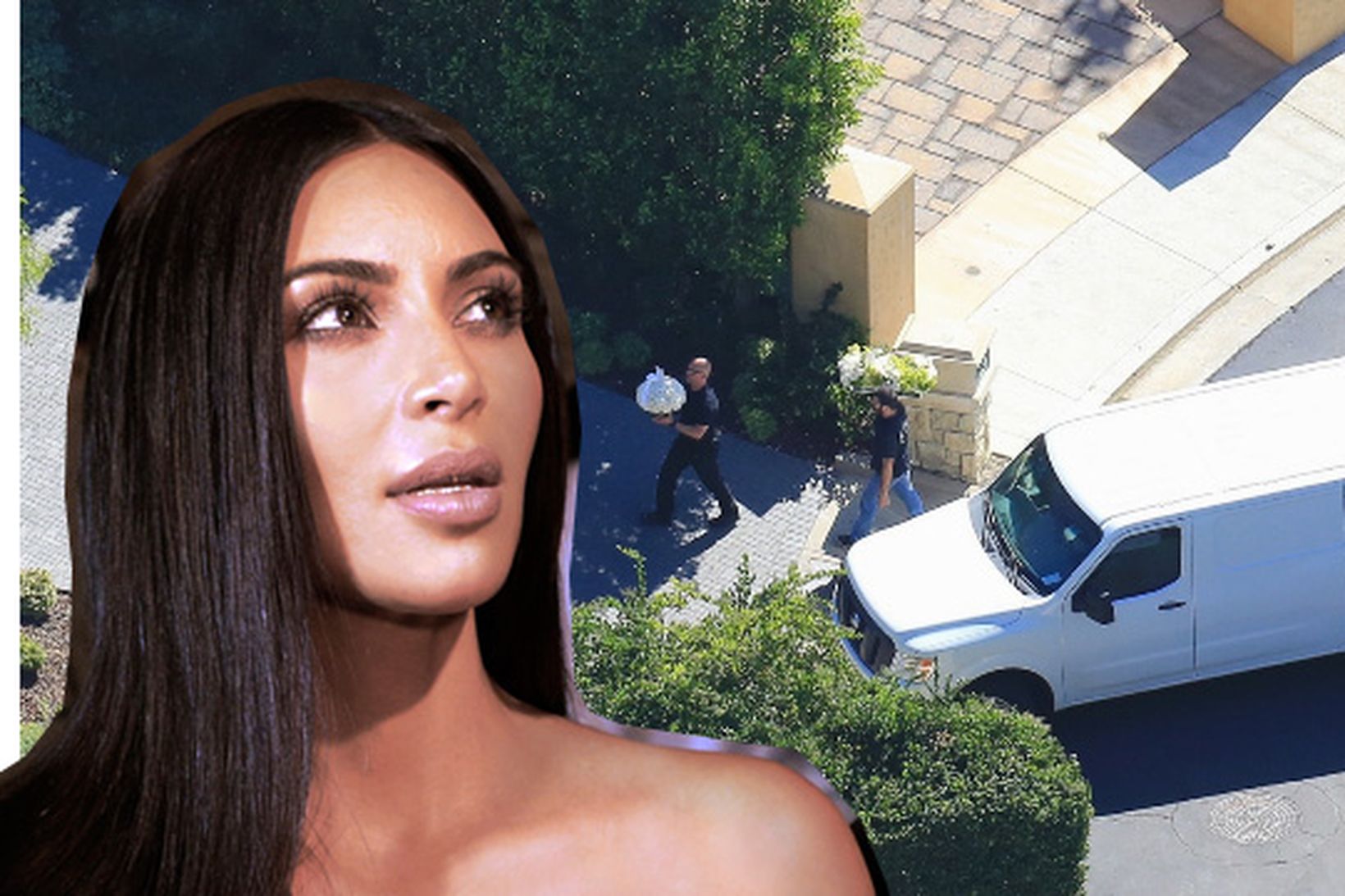 Kim Kardashian fékk veglega blómasendingu á afmælisdaginn en fékk vopnaða …