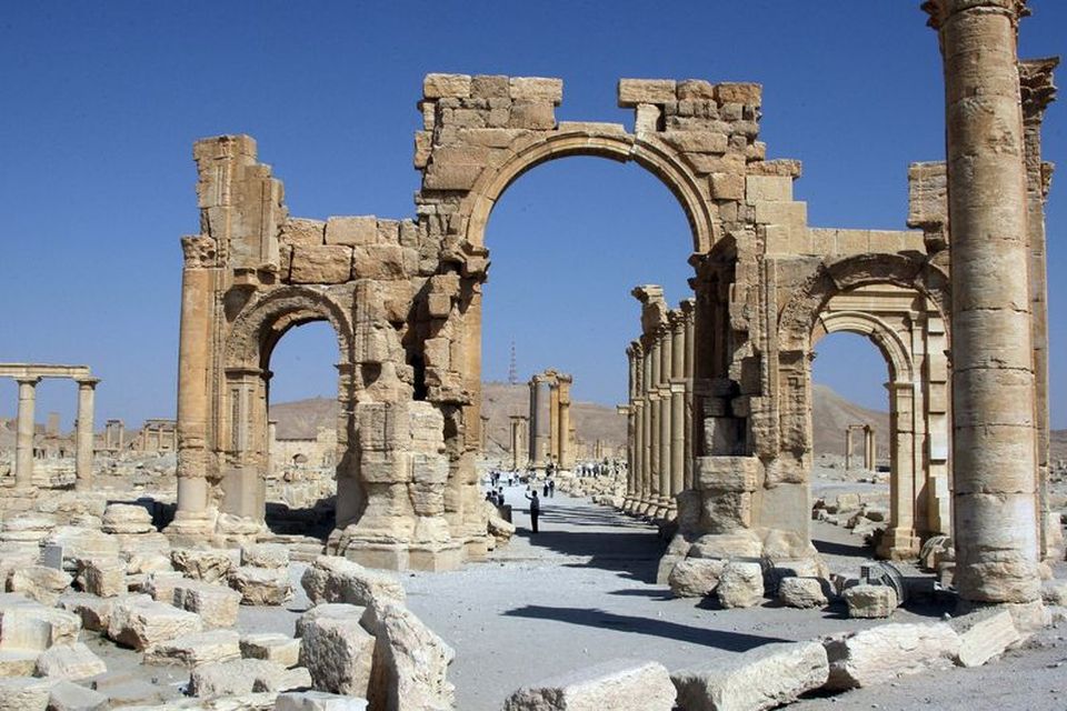 Sigurboginn í Palmyra heyrir nú sögunni til.