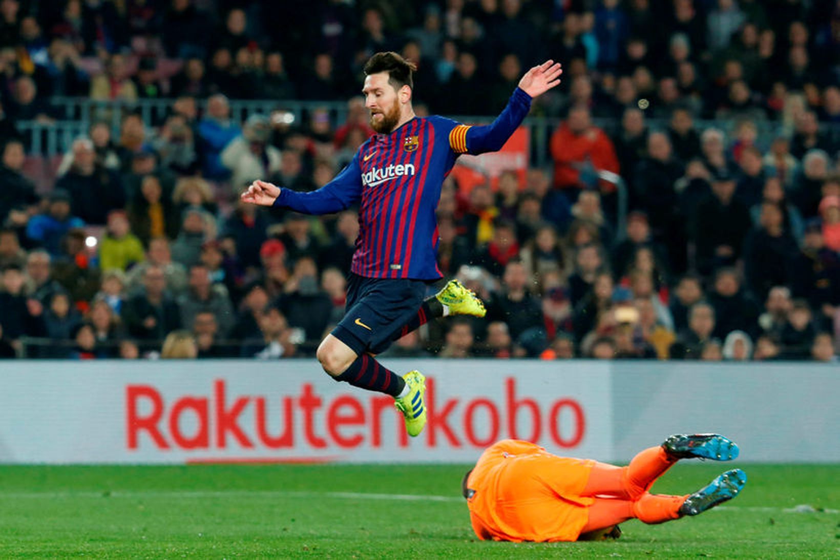 Lionel Messi skoraði og klikkaði á vítaspyrnu.