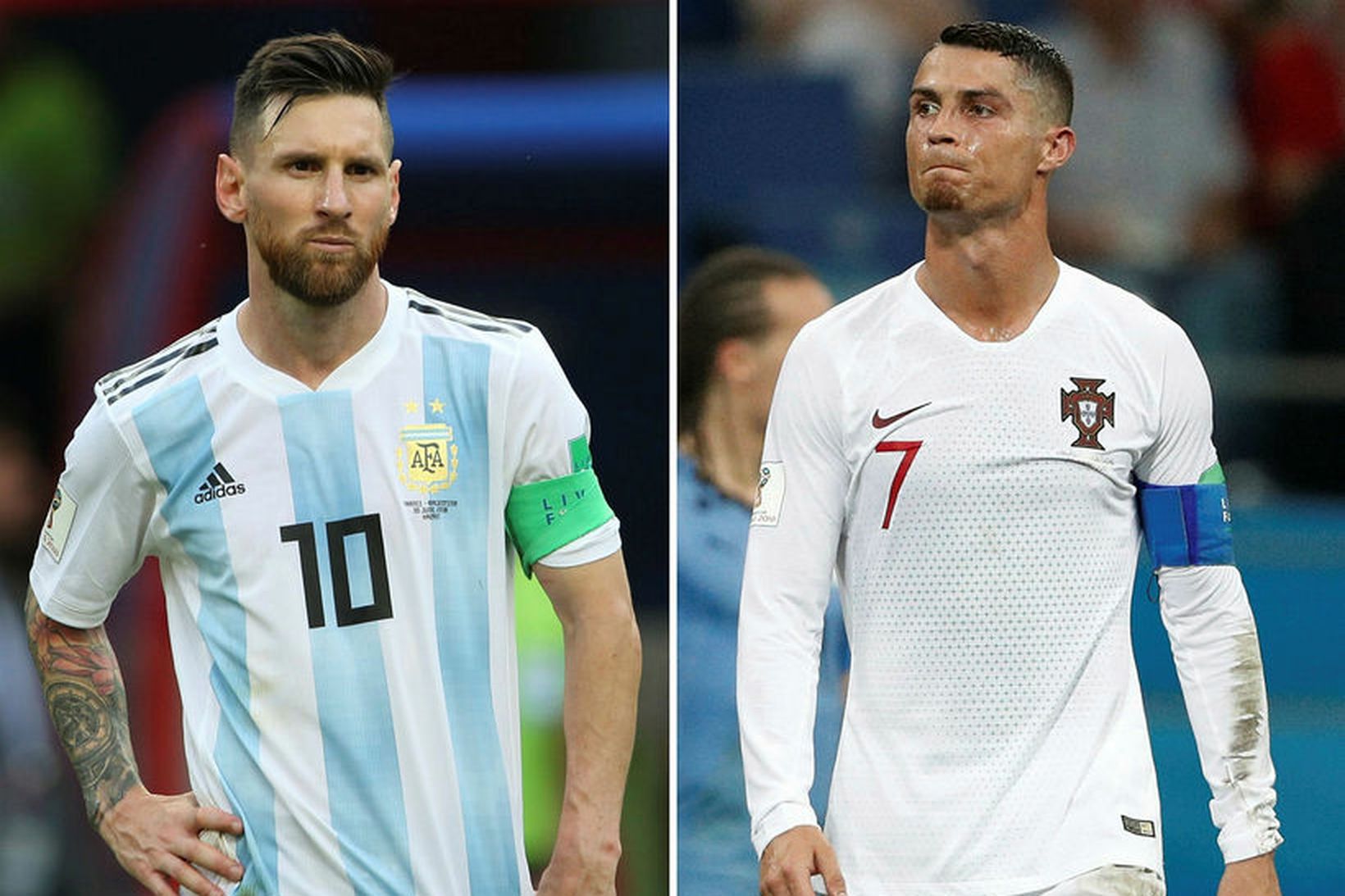 Lionel Messi og Cristiano Ronaldo.