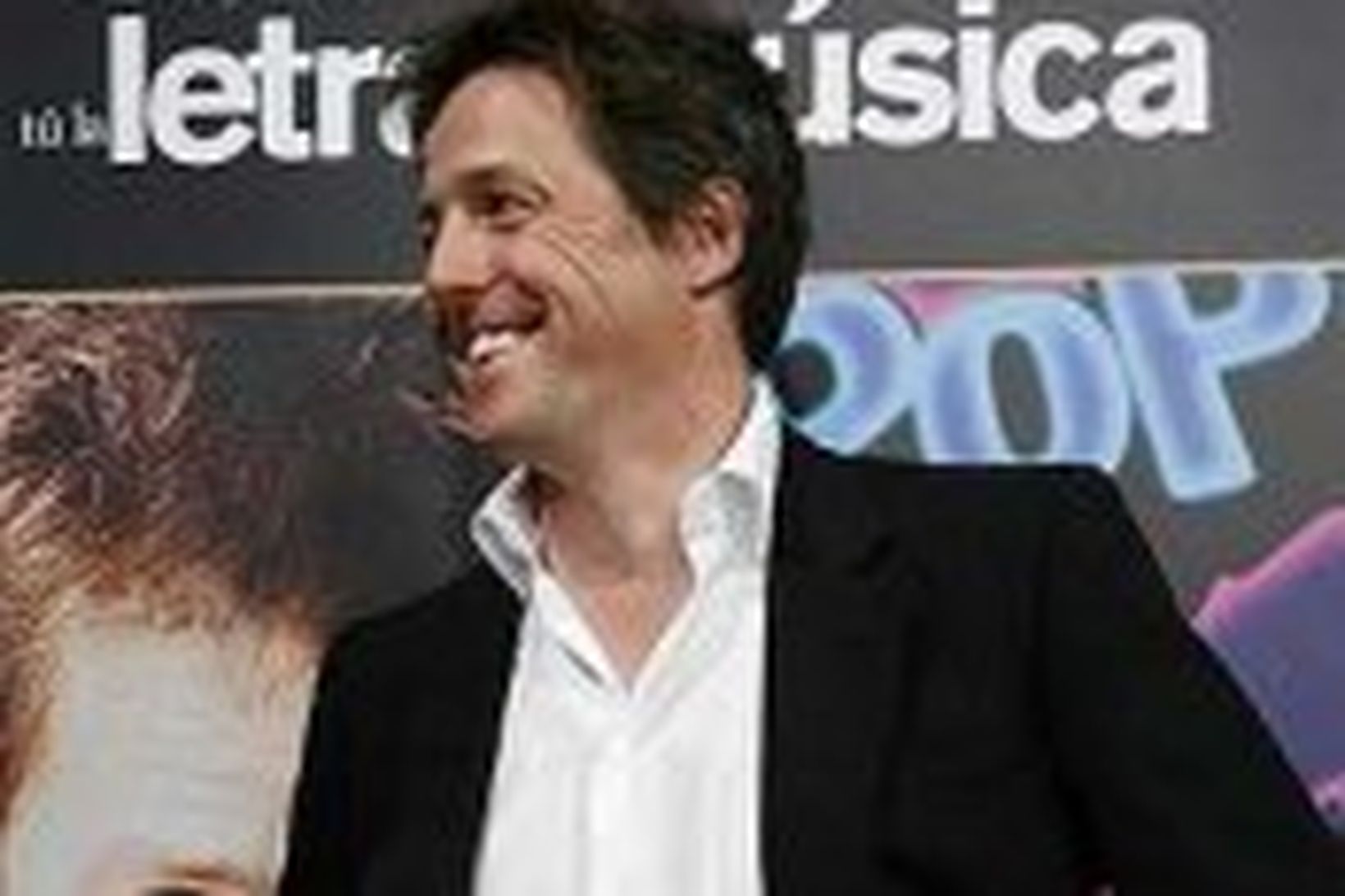 Hugh Grant í Barcelona í apríl.