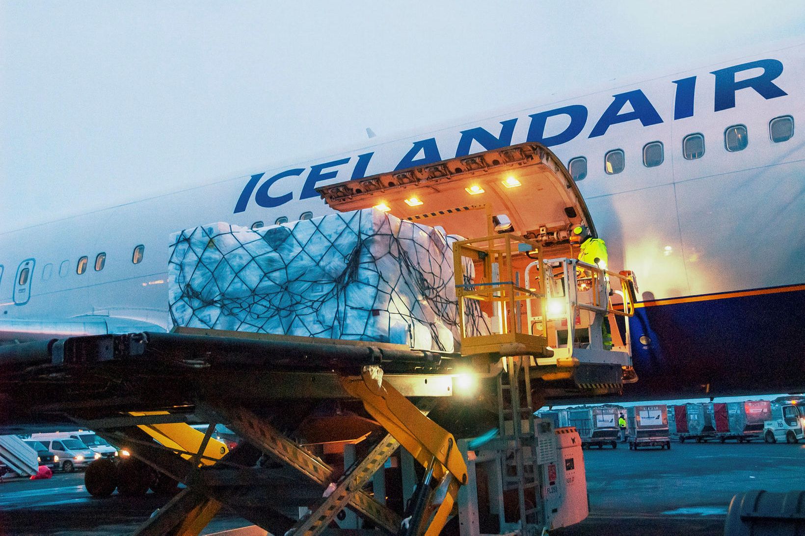 Icelandair cargo fer í þriðja flug sitt á innan við …