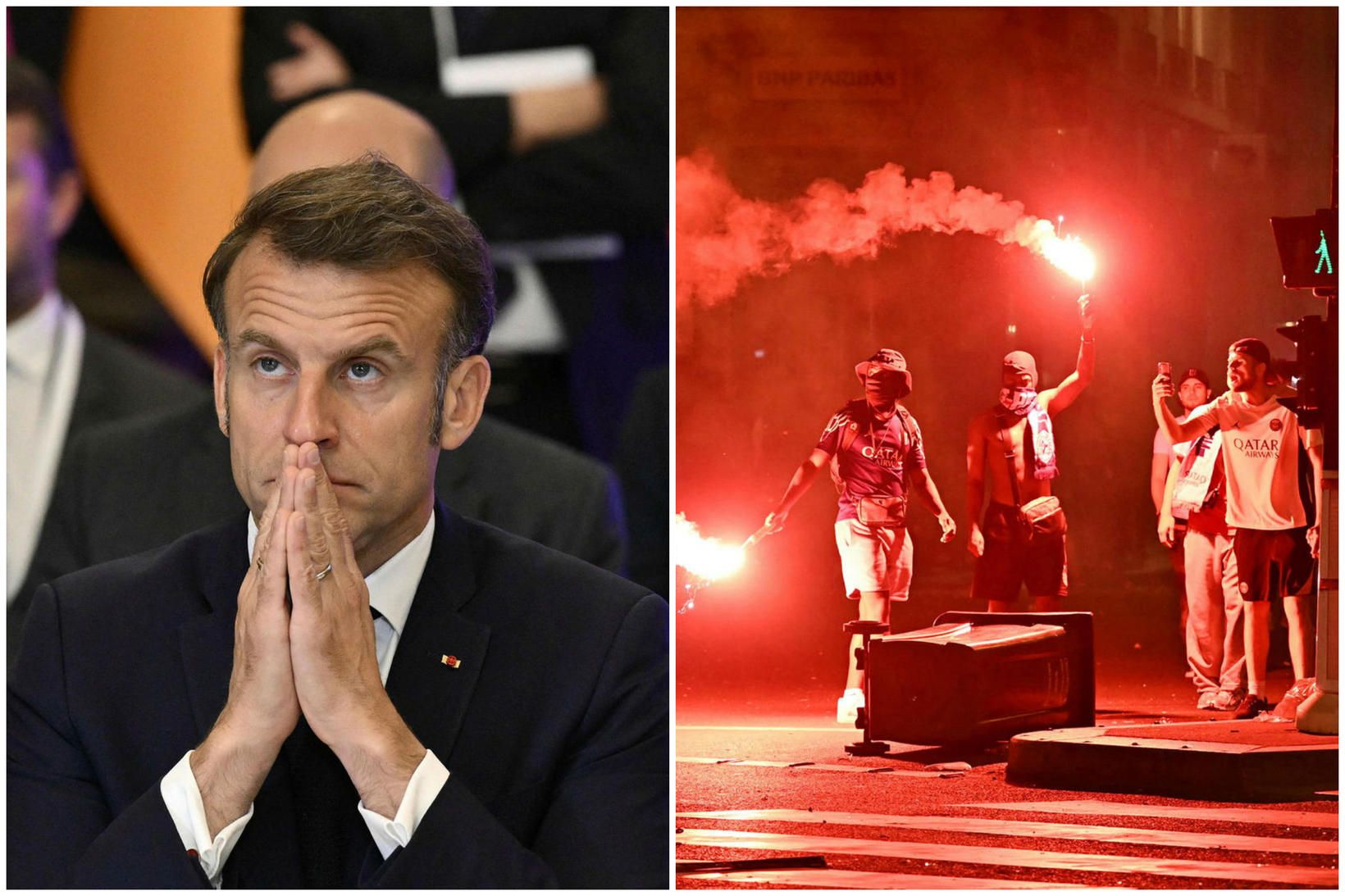Macron kveðst ætla refsa óeirðarseggjunum.