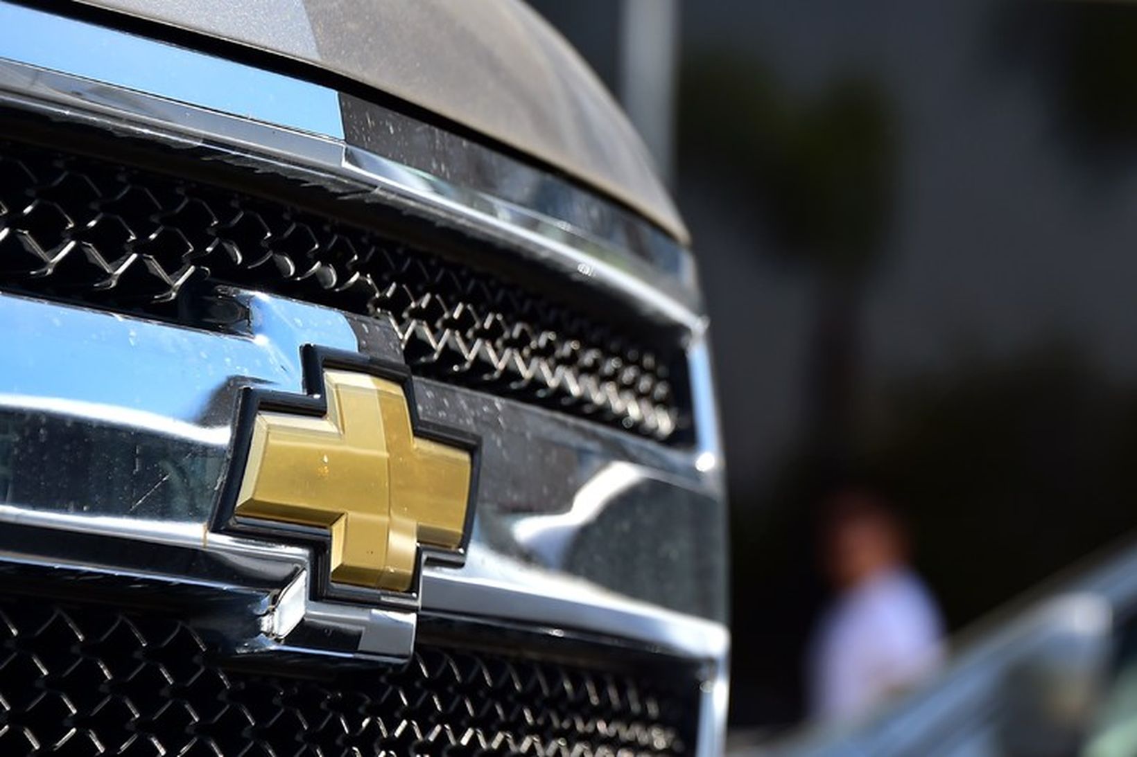 Táknmerki Chevrolet á Silverado pallbíl frá General Motors.