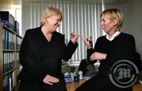 Berglind Stefánsdóttir og  Hafdís Gísladóttir