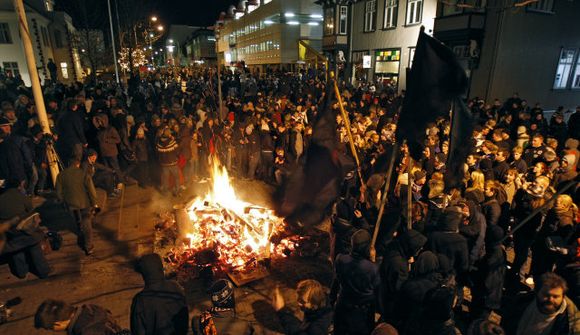 Íslensk mótmæli vekja athygli
